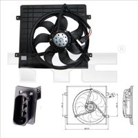 TYC 832-0002 - Ventilador, condensador del aire acondicionado