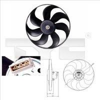 TYC 837-0010 - Ventilador, condensador del aire acondicionado