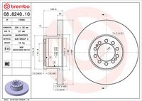 BREMBO 08.8240.10 - Disco de freno