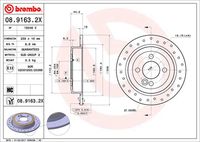 BREMBO 08.9163.2X - Disco de freno