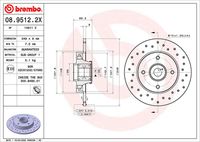 BREMBO 08.9512.2X - Disco de freno