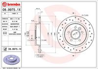 BREMBO 08.9975.1X - Disco de freno