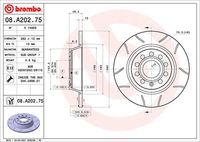 BREMBO 08.A202.75 - Disco de freno