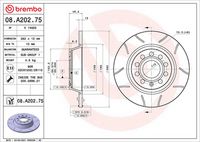 BREMBO 08.A202.75 - Disco de freno