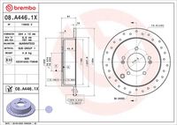 BREMBO 08.A446.1X - Disco de freno