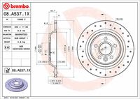 BREMBO 08.A537.1X - Disco de freno