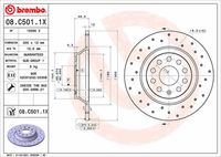 BREMBO 08.C501.1X - Disco de freno