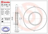 BREMBO 08.E158.10 - Disco de freno