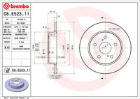 BREMBO 08.E523.11 - Disco de freno