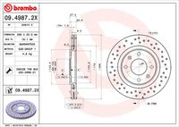 BREMBO 09.4987.2X - Disco de freno