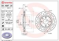 BREMBO 09.4987.2X - Disco de freno