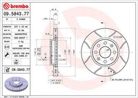 BREMBO 09.5843.77 - Disco de freno