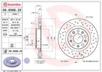 BREMBO 09.9366.2X - Disco de freno