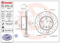 BREMBO 09.9750.2X - Disco de freno