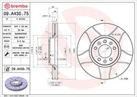 BREMBO 09.A430.75 - Disco de freno