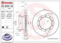 BREMBO 09.B325.30 - Disco de freno