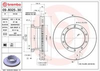 BREMBO 09.B325.30 - Disco de freno