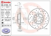 BREMBO 09.C133.1X - Disco de freno