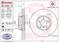 BREMBO 09.C393.13 - Disco de freno