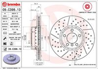 BREMBO 09.C398.13 - Disco de freno