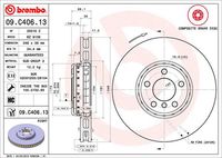 BREMBO 09.C406.13 - Disco de freno