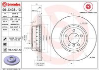 BREMBO 09.C403.13 - Disco de freno