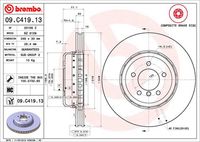 BREMBO 09.C419.13 - Disco de freno