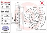 BREMBO 09.C398.13 - Disco de freno