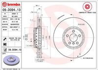 BREMBO 09.D094.13 - Disco de freno