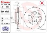 BREMBO 09.D096.13 - Disco de freno