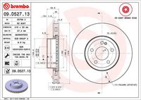 BREMBO 09.D527.13 - Disco de freno