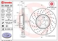 BREMBO 09.D529.23 - Disco de freno