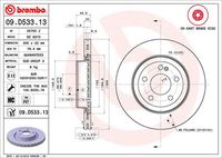 BREMBO 09.D533.13 - Disco de freno