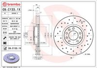 BREMBO 09.C133.1X - Disco de freno