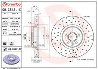 BREMBO 09.C542.1X - Disco de freno