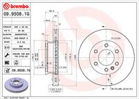 BREMBO KT 10 025 - Kit frenos, freno de disco