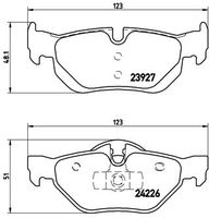 BREMBO P 06 038X - Juego de pastillas de freno