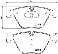 BREMBO P 06 054X - Juego de pastillas de freno