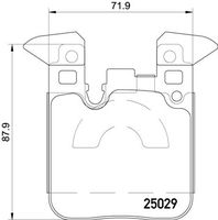 BREMBO P 06 087X - Juego de pastillas de freno