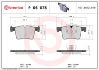 BREMBO P 06 075X - Juego de pastillas de freno