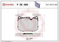 BREMBO P 06 088X - Juego de pastillas de freno