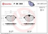 BREMBO P 06 064X - Juego de pastillas de freno