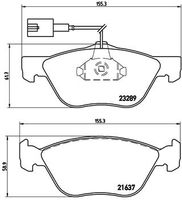 BREMBO P 23 077X - Juego de pastillas de freno