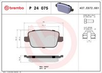 BREMBO P 24 075X - Juego de pastillas de freno