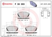 BREMBO P 30 093X - Juego de pastillas de freno