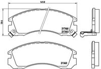 BREMBO P 54 017X - Juego de pastillas de freno