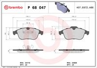 BREMBO P 68 047X - Juego de pastillas de freno