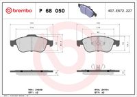 BREMBO P 68 050X - Juego de pastillas de freno