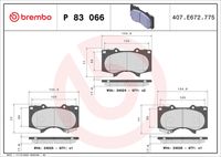 BREMBO P 83 066X - Juego de pastillas de freno