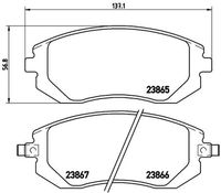 BREMBO P 78 013X - Juego de pastillas de freno